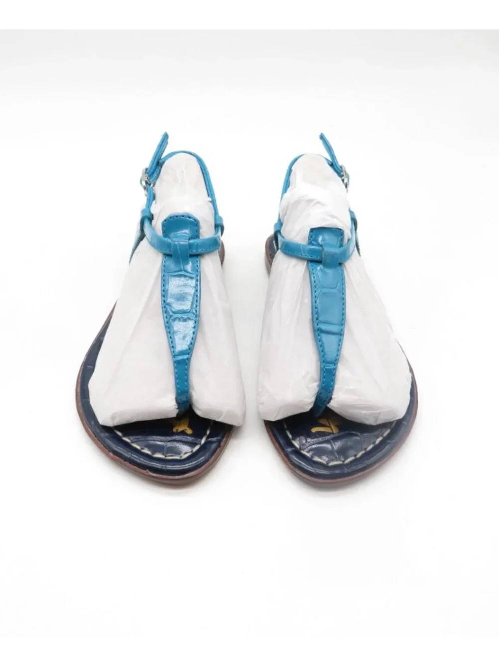 Sam Edelman Kids Blue Croco Gigi Sandals US 12M NEW